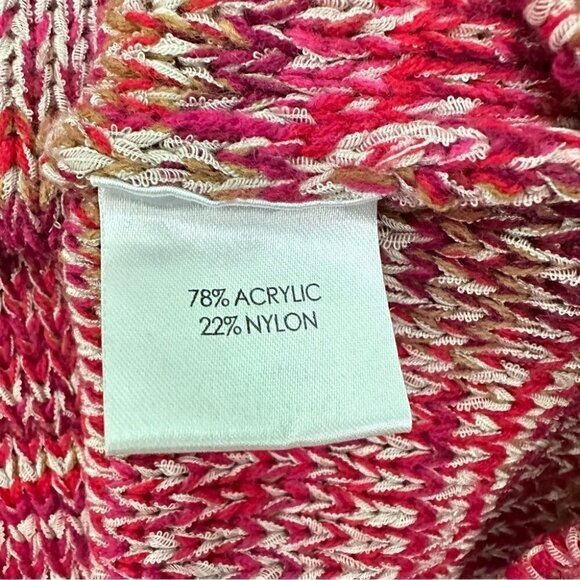 Autograph slouchy dolman sleeve line pattern knit sweater small - Picture 4 of 6